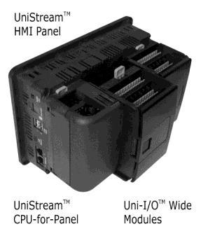 Uni-I/O Wide Modules Installation Guide UID-W1616R, UID-W1616T Uni-I/O Wide is a family of Input/Output modules that are compatible with the UniStream control platform. Wide Modules are 1.