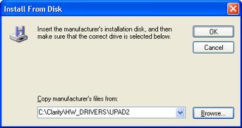 5 Troubleshooting Fig 26: Step 6 of Hardware Installation Wizard Click the Browse.