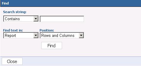 In the Dimension box, choose whether to search Rows, Columns, or Rows and Columns. (Using this method, one can limit the search to a particular dimension.) 6. Click Find. 7.