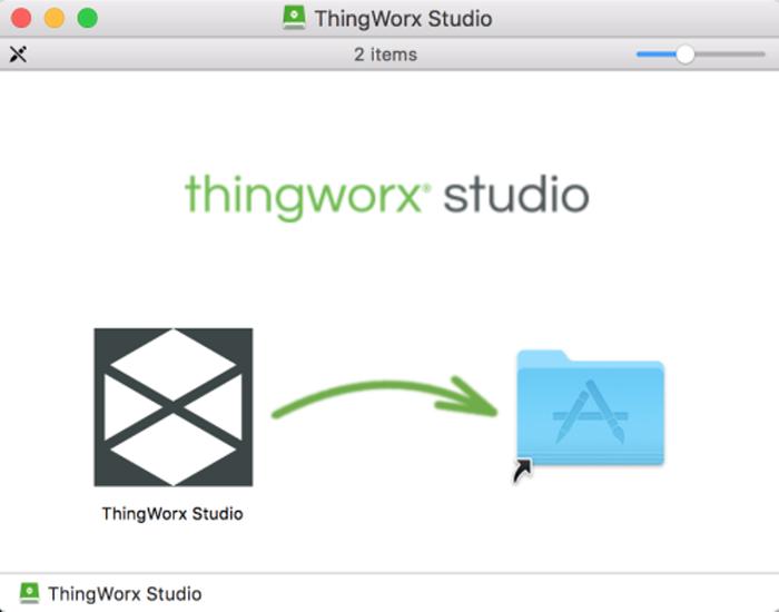 Install on Mac 1. Go to the ThingWorx Studio Portal. 2. Under Download ThingWorx Studio, click Download for Mac, and wait for the.dmg to download. 3. Once the.