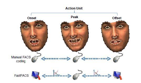 Emotion Detection System using Facial Action Coding System Fast-FACS [1] uses advances in Computer Vision and machine learning to increase efficiency and reliability of FACS coding.