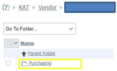 Download 2) Located Purchasing folder (see