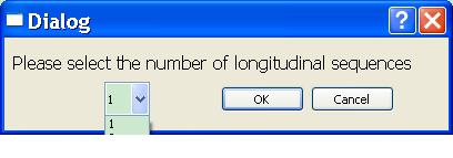 Fig. 10. The dialog for determining the number of longitudinal sequences. Fig. 11. The main window for longitudinal sequences registration package. Table 3.