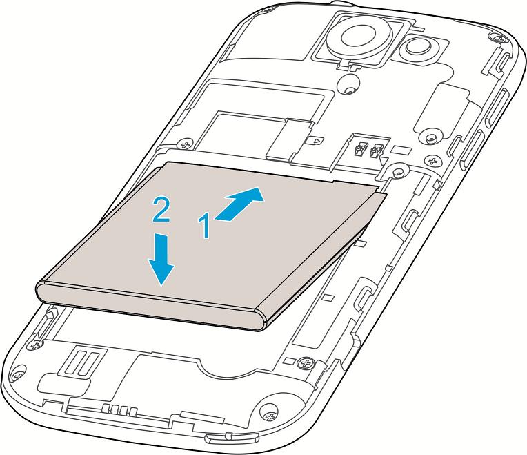 Insert the battery, contacts end first, and gently press the battery into place. Replace the battery compartment cover, making sure all the tabs are secure and there are no gaps around the cover.