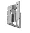 side mounting with standard mounting brackets so that they do not protrude from the detection surface, 2 for emitter and 2 for receiver (total of 4 per set) F39-LJ3 Free-location mounting bracket