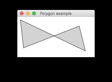 20 Advanced Java for Bioinformatics, WS 17/18, D. Huson, November 6, 2017 strokelinejoin - determines the shape of the joint between two consecutive line segments. 5.1.6 Polygon A Polygon is a closed poly-line for which the fill property can be set.