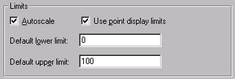 Configuring the Y-axis For each Y-axis, you: 1. Configure the limits either in the: CIMPLICITY Trend Control Properties dialog box. Y-axis Limits dialog box 2.