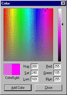 Each RGB color is: Made up of a balance of red, green and blue luminosity values ranging from 0 to 255.