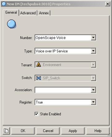 Chapter 1: SIP Server Integration with Siemens OpenScape Voice Configuring OpenScape Voice DN Objects Start of procedure 1.