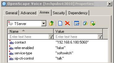 Chapter 1: SIP Server Integration with Siemens OpenScape Voice Configuring OpenScape Voice DN Objects Figure 37: Setting Options for a Voice Over IP Service DN: Sample Configuration End of procedure