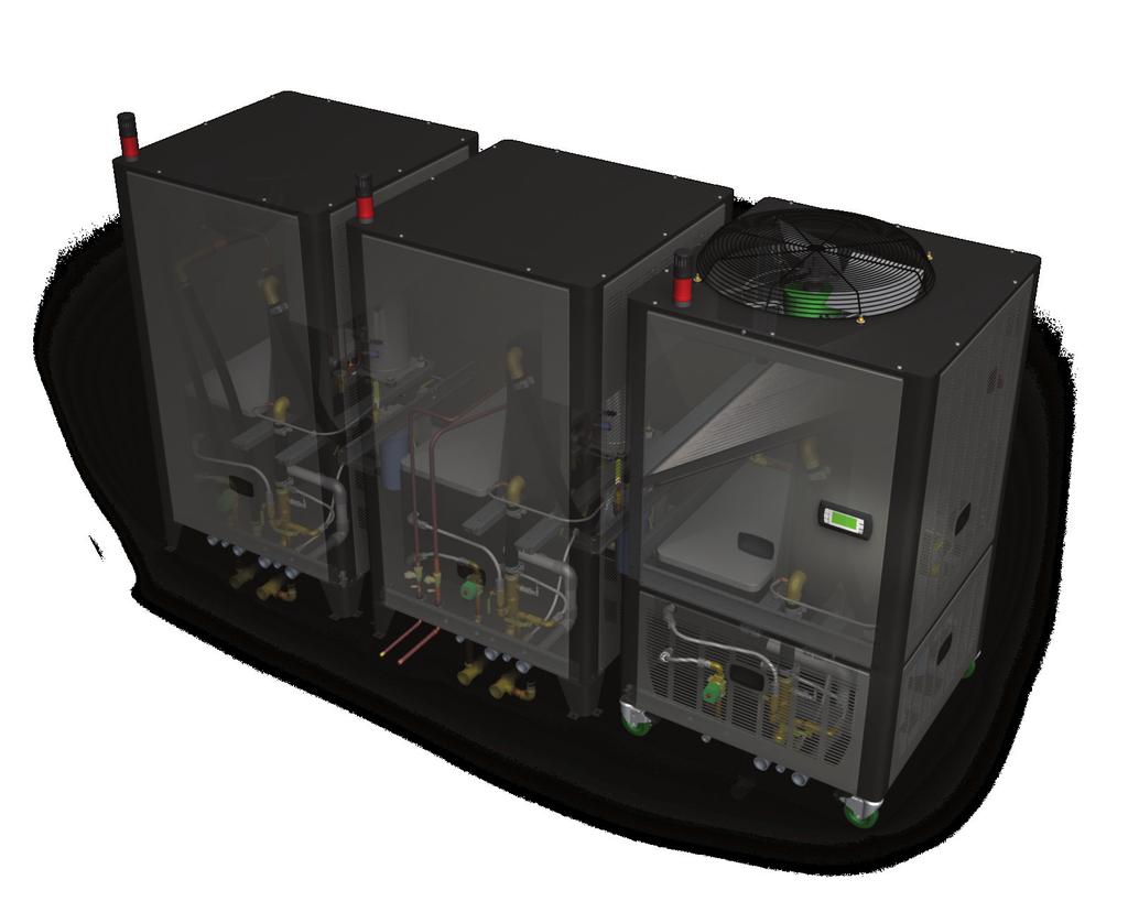 Optional Features Shown The GP Series Packaged Chillers are available as water-cooled,