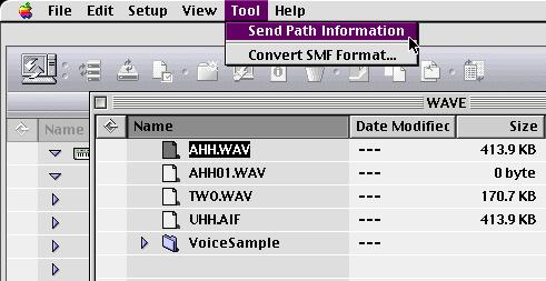 This ensures that you can navigate and view the folders and files from your MIDI instrument in exactly the same way as you do on the computer.