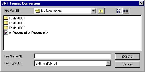 Converting SMF Data You can convert Standard MIDI Files on your computer from Format to Format 0. SMF Format SMF Format 0 Track Track Track 3 Track 4 Convert Track - 6 Track 6 What is SMF?
