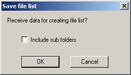 Saving a File List () This function lets you create and store a list of the files/folders located on the specified folder on the media handled by the MIDI instrument as a text file.