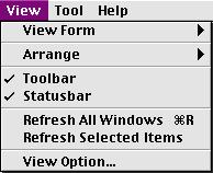 ..Refreshes the information of all the media, folders, and files indicated in the window. 6 Refresh Selected Items...Refreshes the information of the selected device, media, folder, and file.