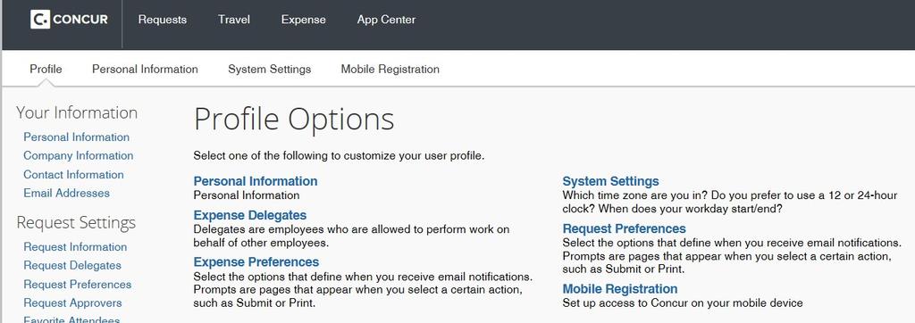 Activate Mobile Registration What is this? This setting is part of a customization that allows you to add the Concur app to your mobile device. Why is this important?