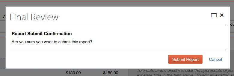 Step 7: Once you select Submit Report you will