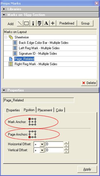 New Features 3 Placing Preps Marks Relative to Page or Gutter Kodak UpFront 4.