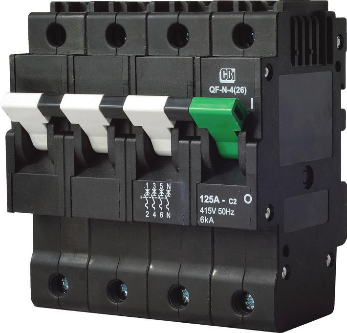 electrical isolation Applications AC branch circuit protection (IEC / EN 60947-2) Switch Disconnector (IEC / EN