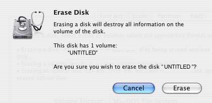 Preparing a Compact Flash Card for Shoot 13 9. In the confirmation message that appears, click Erase.