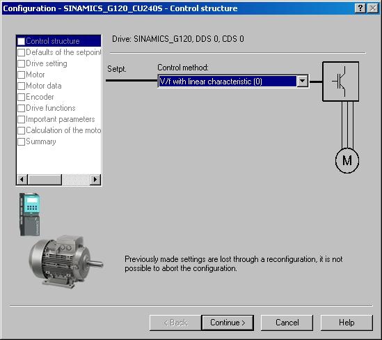 Commissioning Note Information about the symbols used in STARTER can be found in the online help. Press <shift><f1> and then click at the requested symbol. E.g. If you have confirmed F0395, open the drive unit ( ), double-click the drive object ( ) and start the wizard for basic commissioning from the following STARTER dialog.