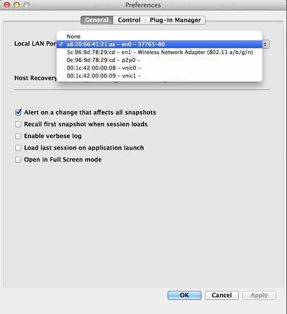 11. MultiRack SoundGrid Software setup Preferences Window Enter the Preferences window from the Edit menu (PC) or the MultiRack SoundGrid menu (OSX), or by typing Ctrl+P (PC) or Cmd +, (Mac).
