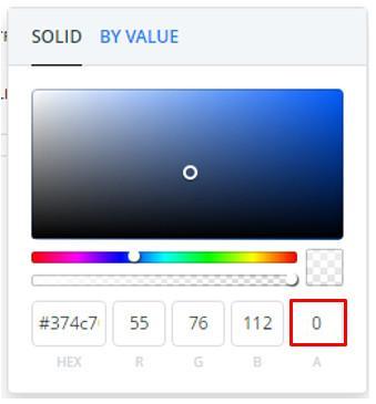 This value allows you to control the transparency of a layer from 0 (transparent) to 1 (opaque).