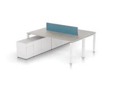 Scenarios: Stand Alone Cabinet. 4x CALL CENTRE WORKSTATION WITH myscreen crank handle or electric adjustment.