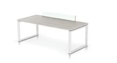 Dimensions of basic desk: 160 x 80 to 240 x 100 cm. Dimensions of add-on: 60 x 60 to 120 x 80 cm.