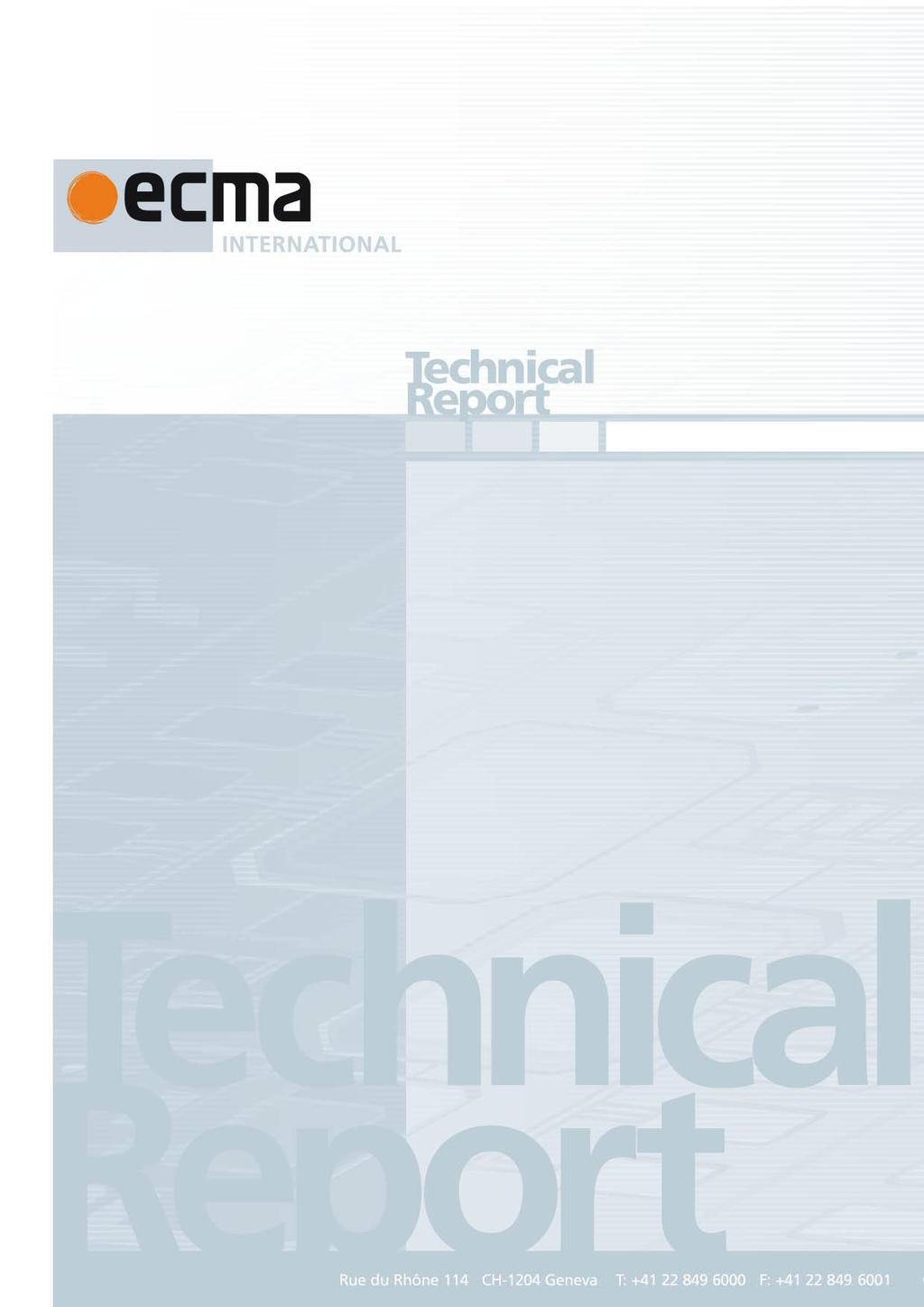 ECMA TR/84 5 th Edition / December 2010 Common Language Infrastructure (CLI) Technical Report: