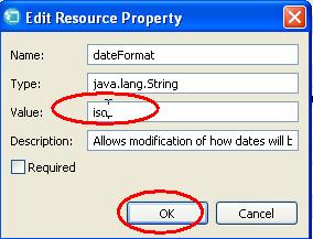 This is the name that was created by the Data Access Application wizard In the Resource properties defined in the data source