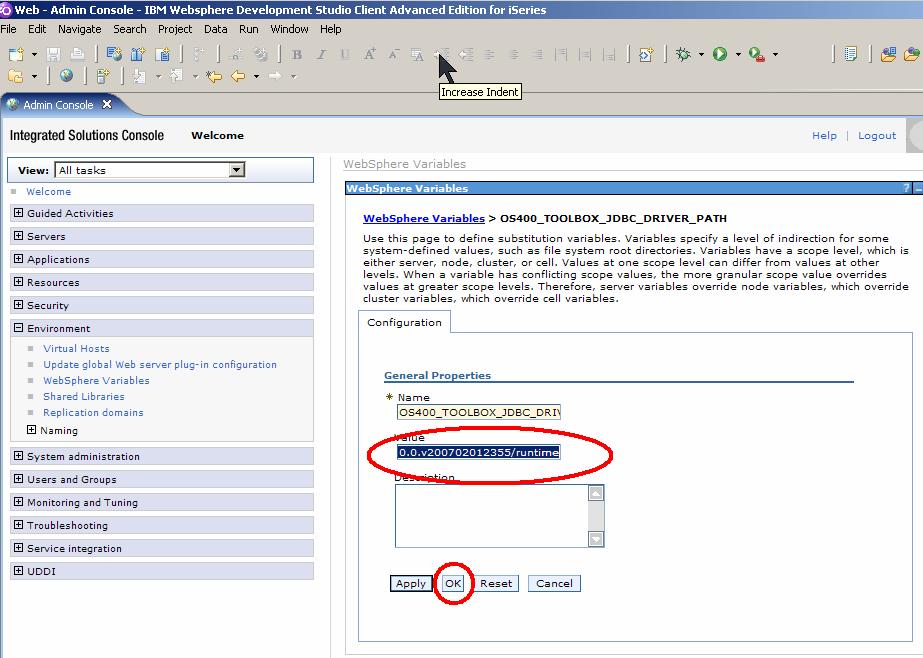 Enter the path where to find the toolbox driver. The default location in RDI SOA is this.