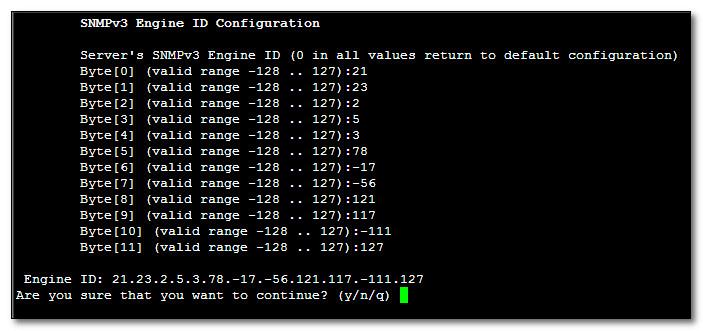IOM Manual 10. EMS Server Manager Figure 10-25: SNMPv3 Engine ID Configuration Complete Configuration 10.
