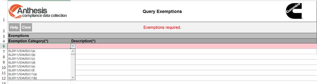 exemptions, you will be prompted to provide exemption details.
