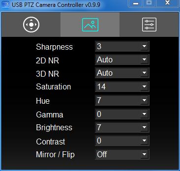 4.2 Picture Settings Page Image quality related parameters can be modified on this page <Remark>The following descriptions are in the order of left to right and top to bottom as indicated in the