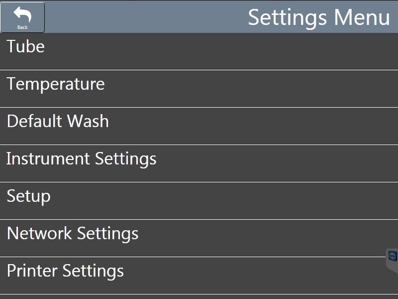 Adjust the default wash settings (CAV 4.2 GUI) Verify and adjust the default wash settings before running a wash for the first time. Note: The CAV 4.