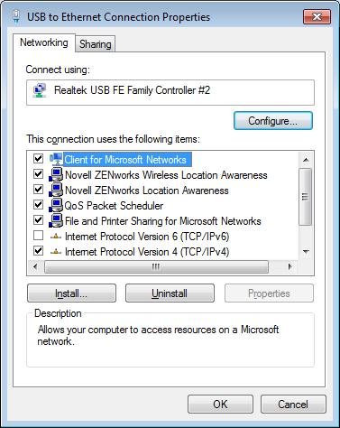 Right-click the connection and select Properties. The Connection Properties window opens. Figure 23 Connection properties 4. Click Configure.