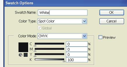 -Rename colour to precisely White to indicate the area of white base instead WHITE or white