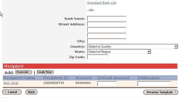- Bank Identifier is the recipient s bank ABA number (also known as Routing and Transit number).