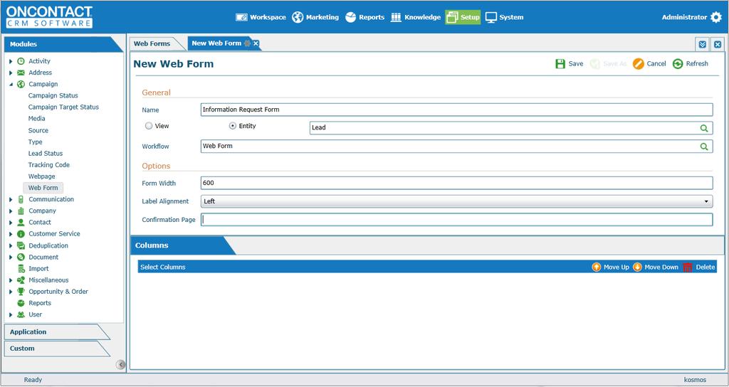 Web Forms The Web Forms feature lets you generate HTML forms that include logic to insert data into the OnContact database.