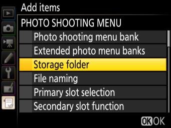 Quick Menu Access If Access top item in MY MENU is selected for Custom Setting f1 (Custom control assignment) > 0 Preview button, pressing the Pv button will display