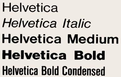 New Swiss San-serif Typefaces Edouard Hoffman It was developed in 1957 by the Swiss typeface