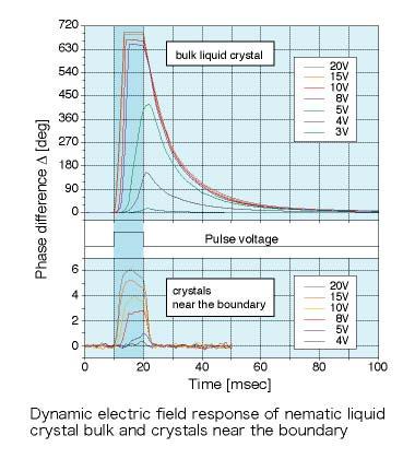 Time-Resolved Measurement of Liquid Crystal Generally, the behavior of liquid crystal molecules in the vicinity orientying layer is different from the behavior of bulk liquid crystal.