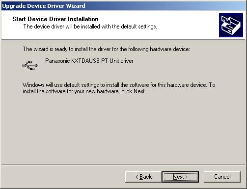 Updating the USB Driver 7.