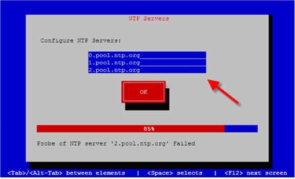 24 SCS Server Module Configuration Configuring a different NTP server Perform the following procedure to configure a different NTP server.