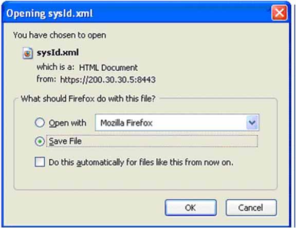 Get Licenses 29 3 Download the sysid.xml file which contains system ID.