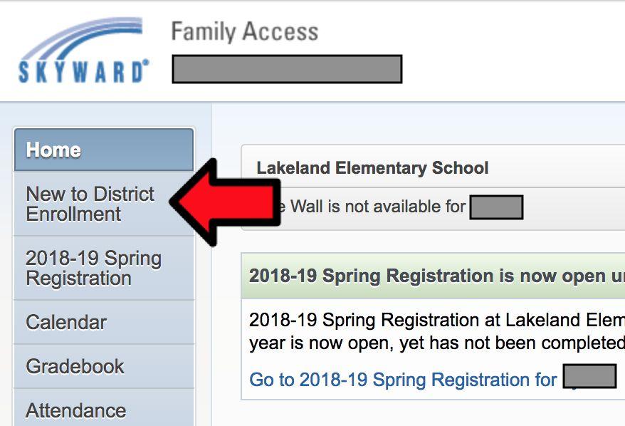 Lakeland School System NEW STUDENT ONLINE ENROLLMENT 2018-2019 New Student Enrollment for parents with an existing LSS Skyward Family Access account: Use this option if you already have students in