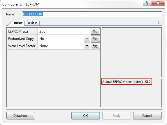 Emulated EEPROM (Em_EEPROM) PSoC Creator Component Datasheet #pragma data_alignment = CY_FLASH_SIZEOF_ROW