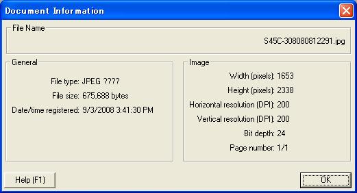 Managing Documents 6 Menu Command Description File Save As Saves the displayed data to the specified folder on the computer. A different file format cannot be selected.