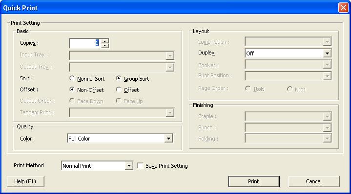 Managing Documents 6 6.10 Quick printing Using the multifunctional product where a user is logged on, a document in a box can quickly be printed.